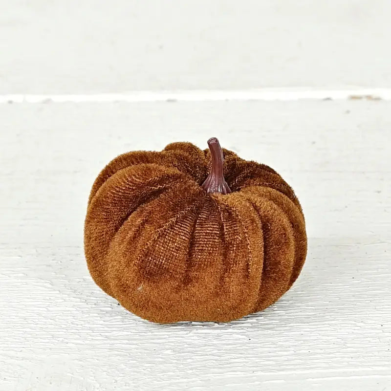 MINI VELVET PUMPKIN BAG OF 6