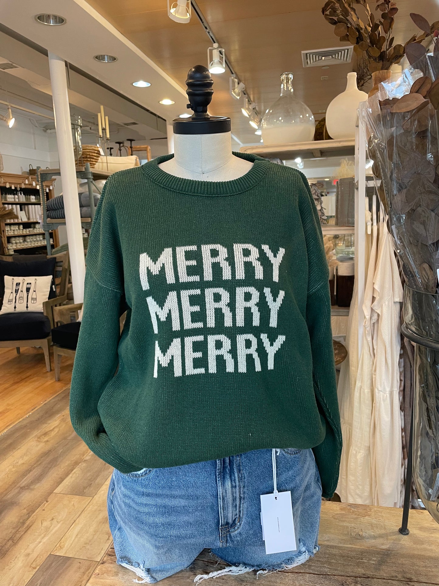 BOXY SWEATER MERRY GREEN