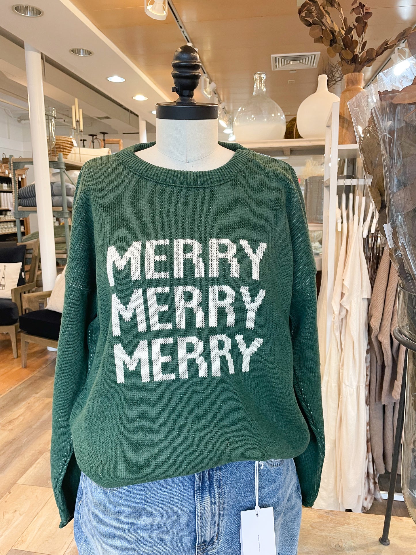 BOXY SWEATER MERRY GREEN