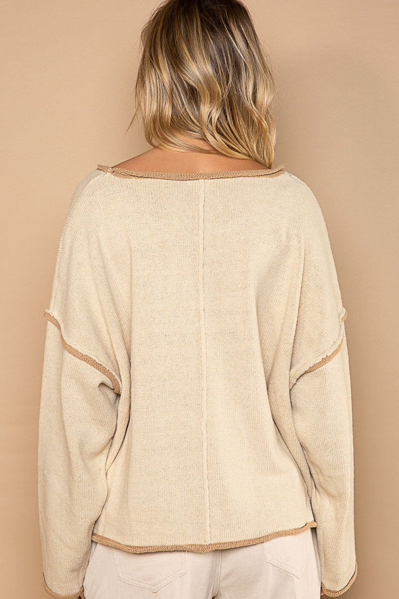 ROLL EDGE SWEATER
