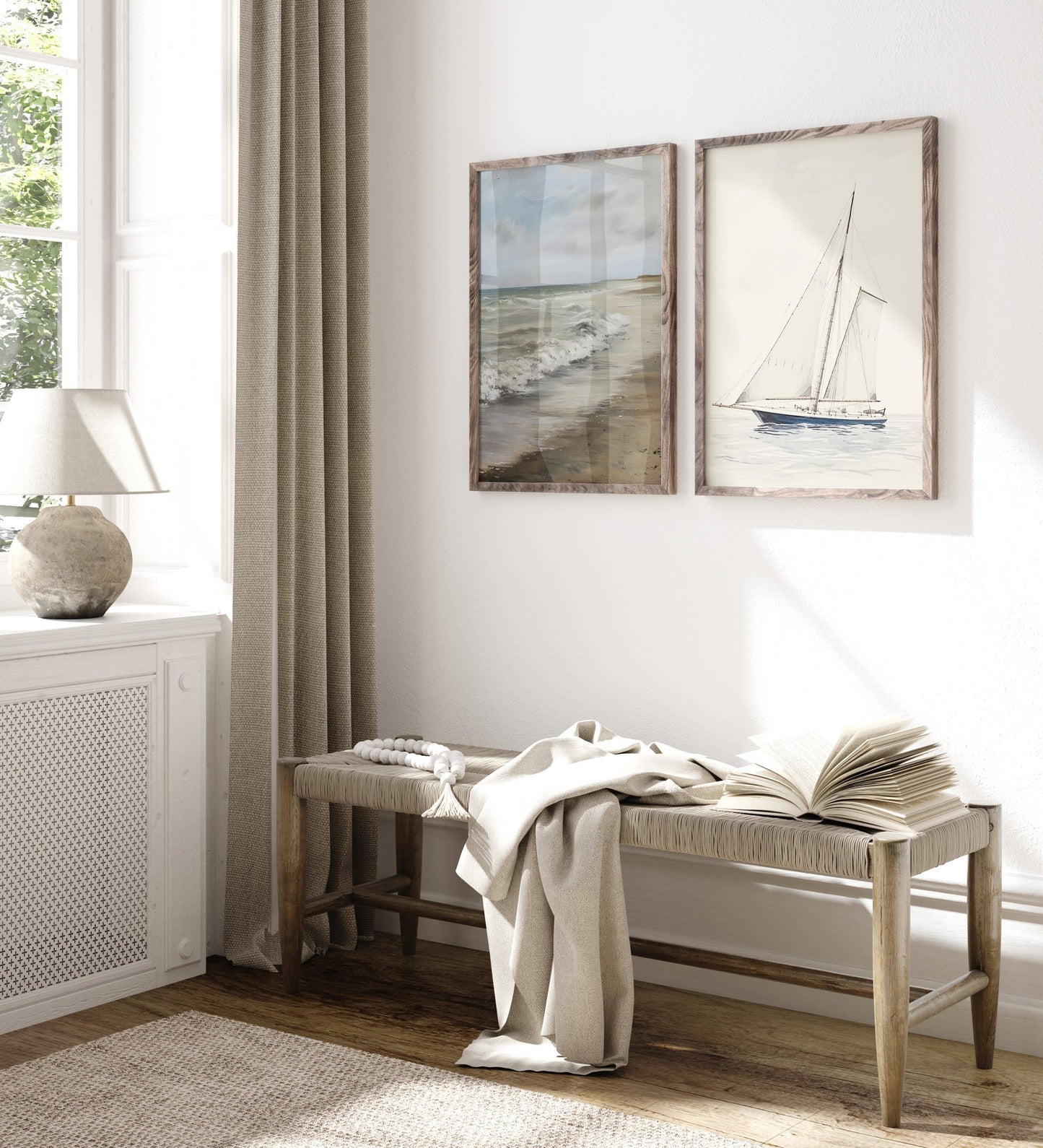 Seashore Art Print on Canvas