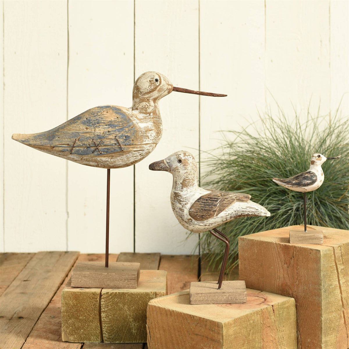Kelso Wood Seagull - Sandpiper - Navy & Natural Wood