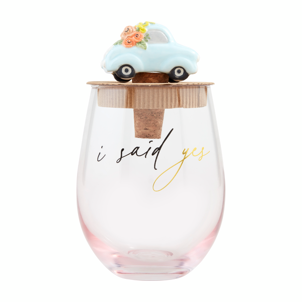 SAID YES WINE GLASS