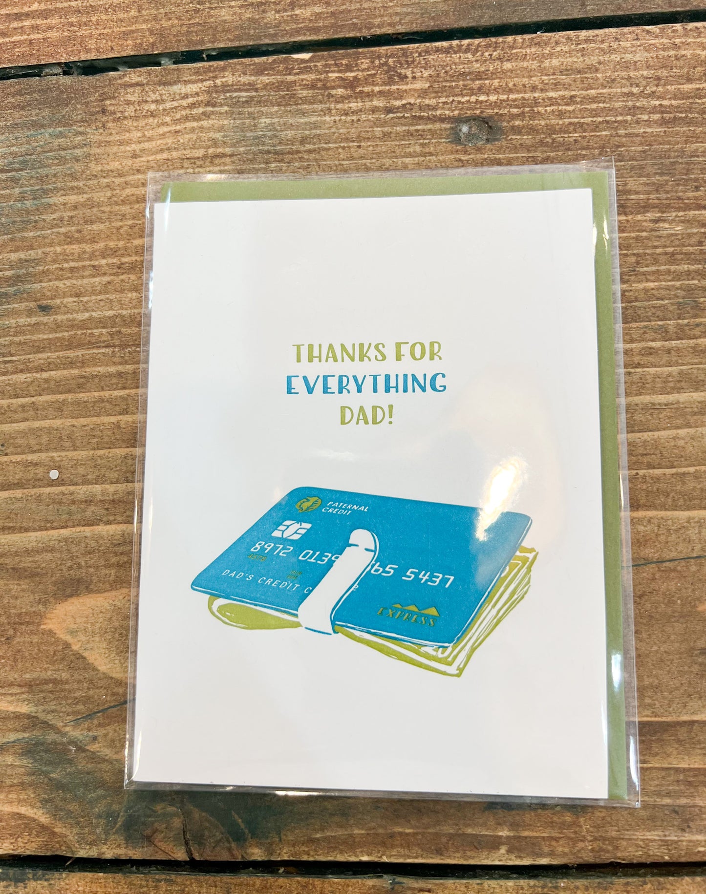 WALLET FATHER'S DAY CARD