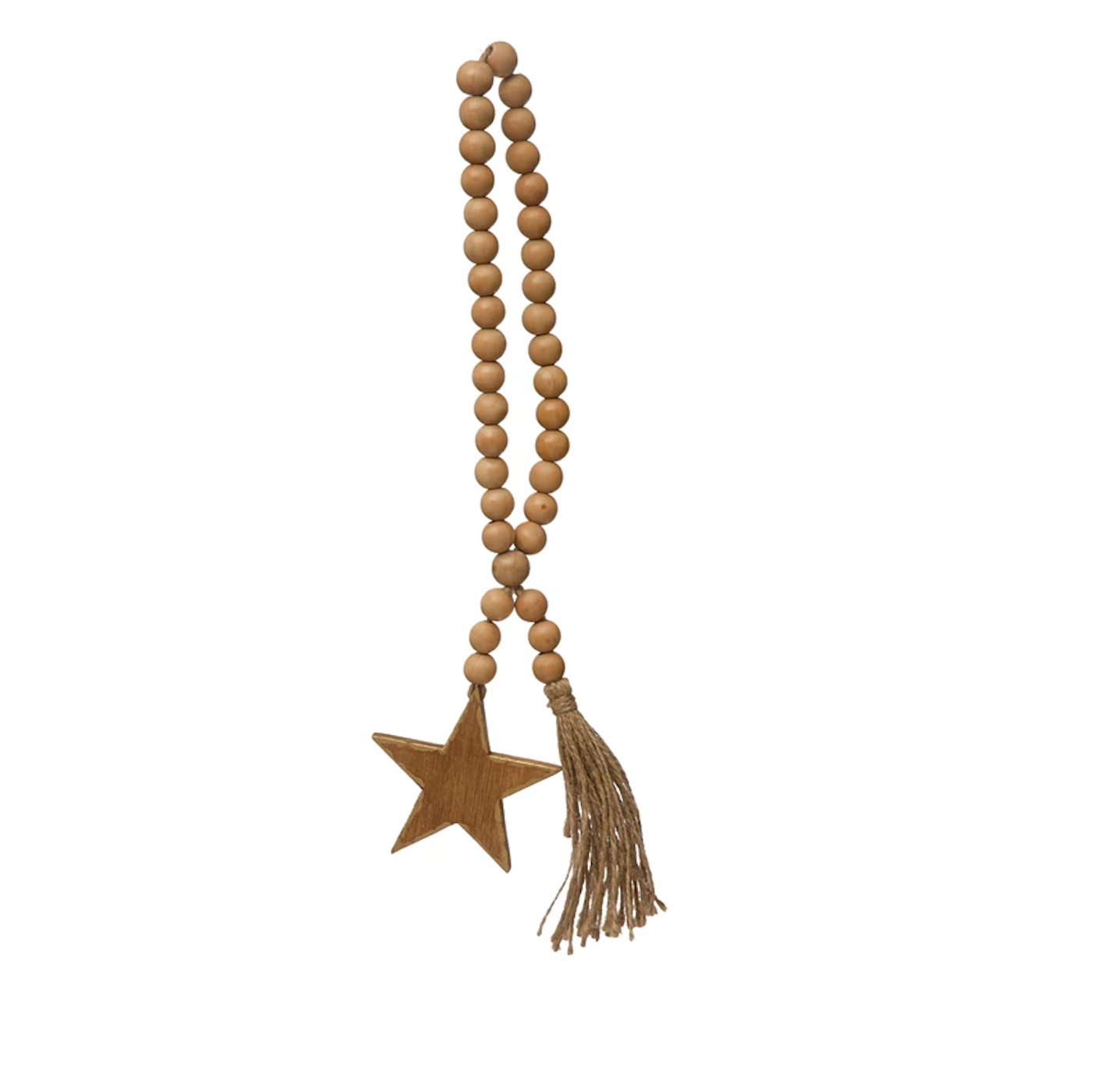 WOOD BEADED STAR