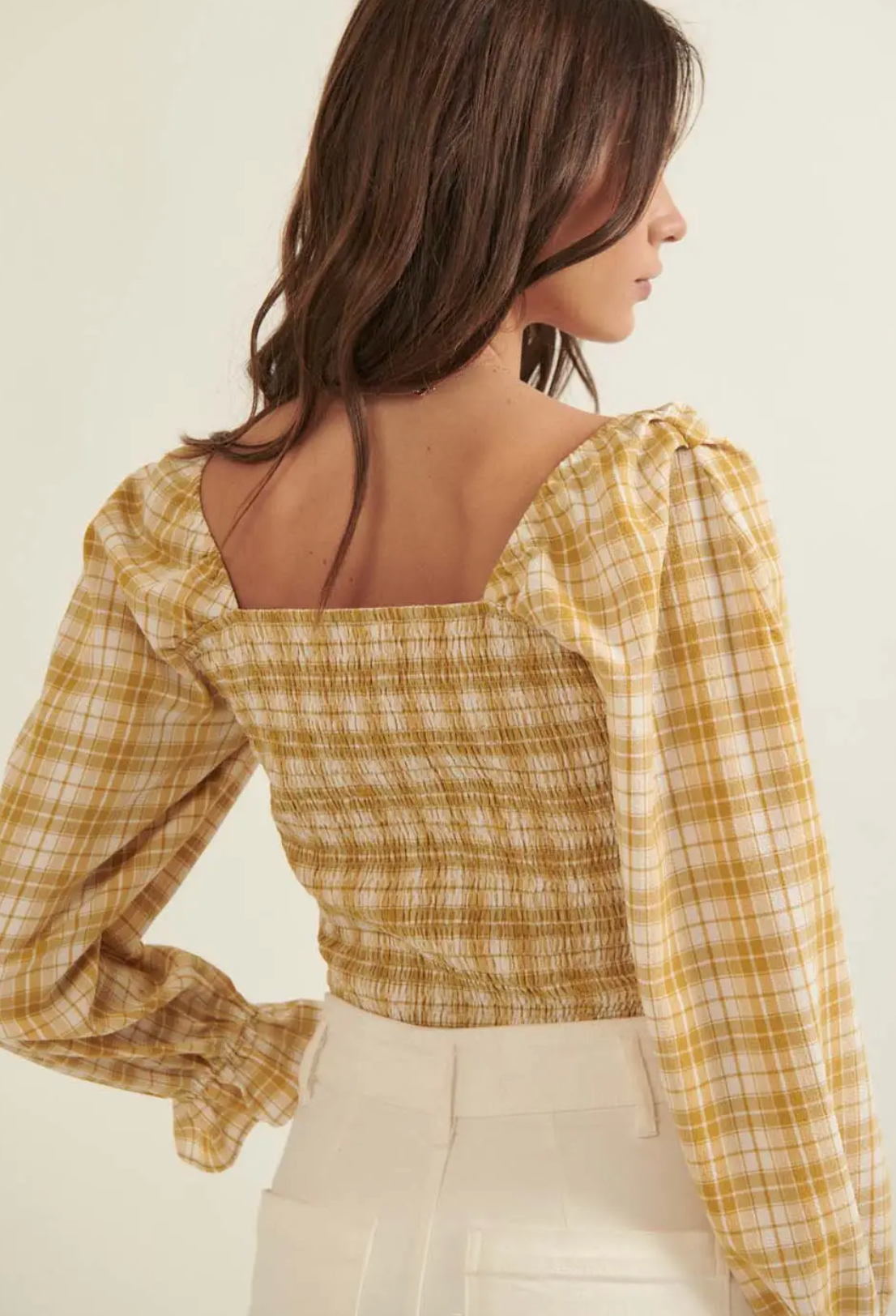 PLAID BLOUSE