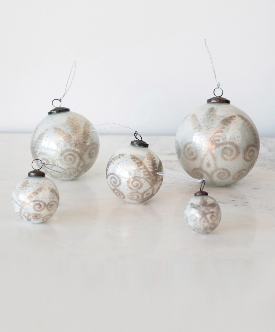 PEWTE MERCURY BALL ORNAMENT