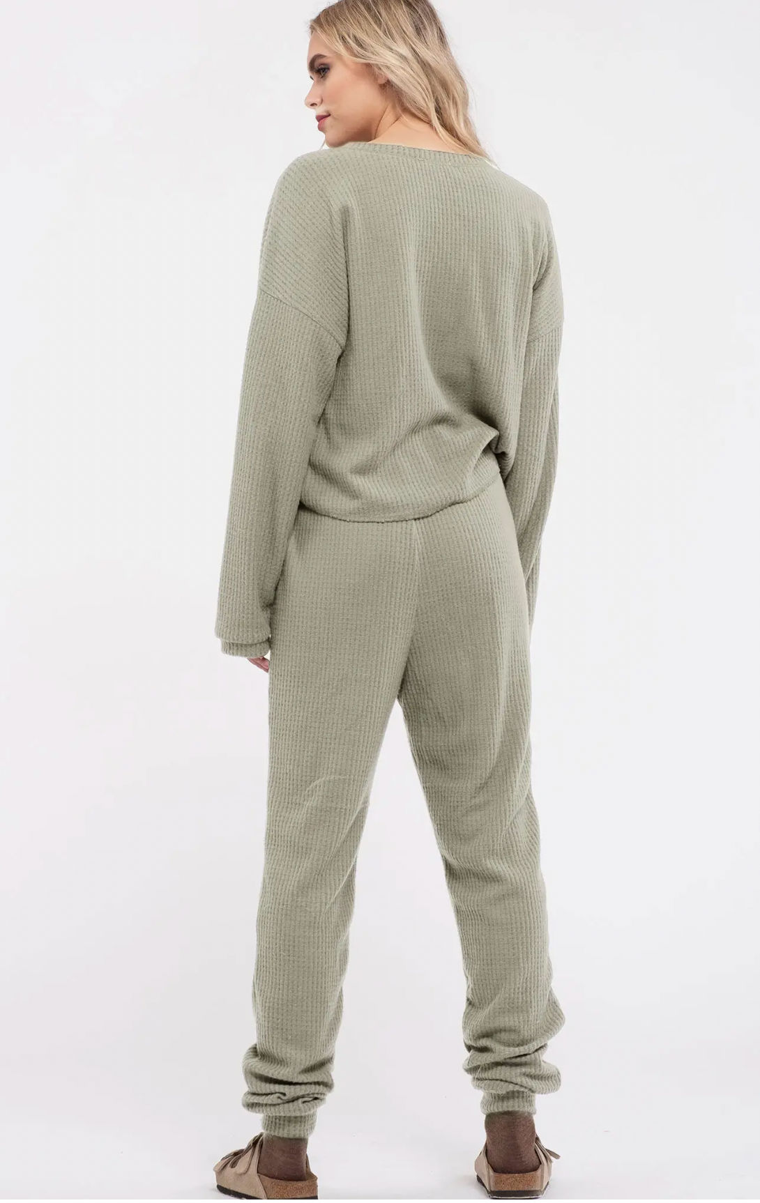 WAFFLE KNIT SET