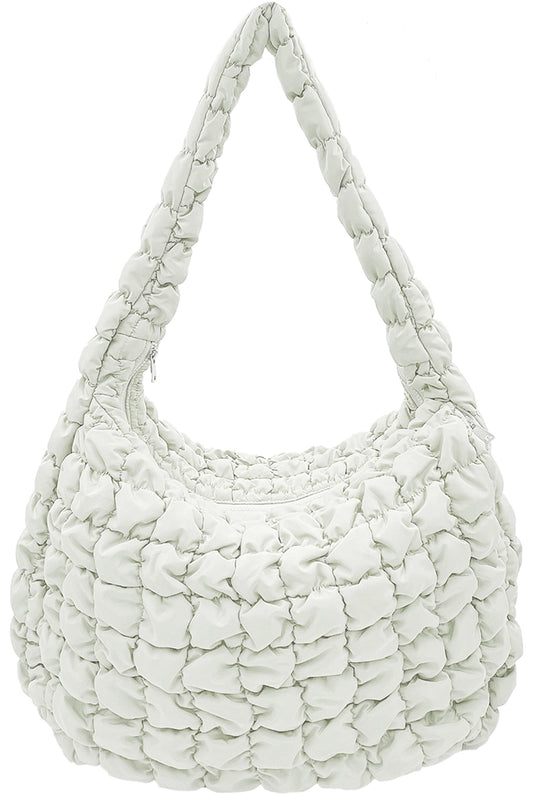 IVORY QUILTED BAG