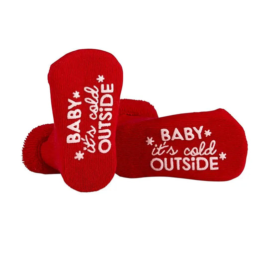 BABY ITS COLD OUTSIDE SOCKS