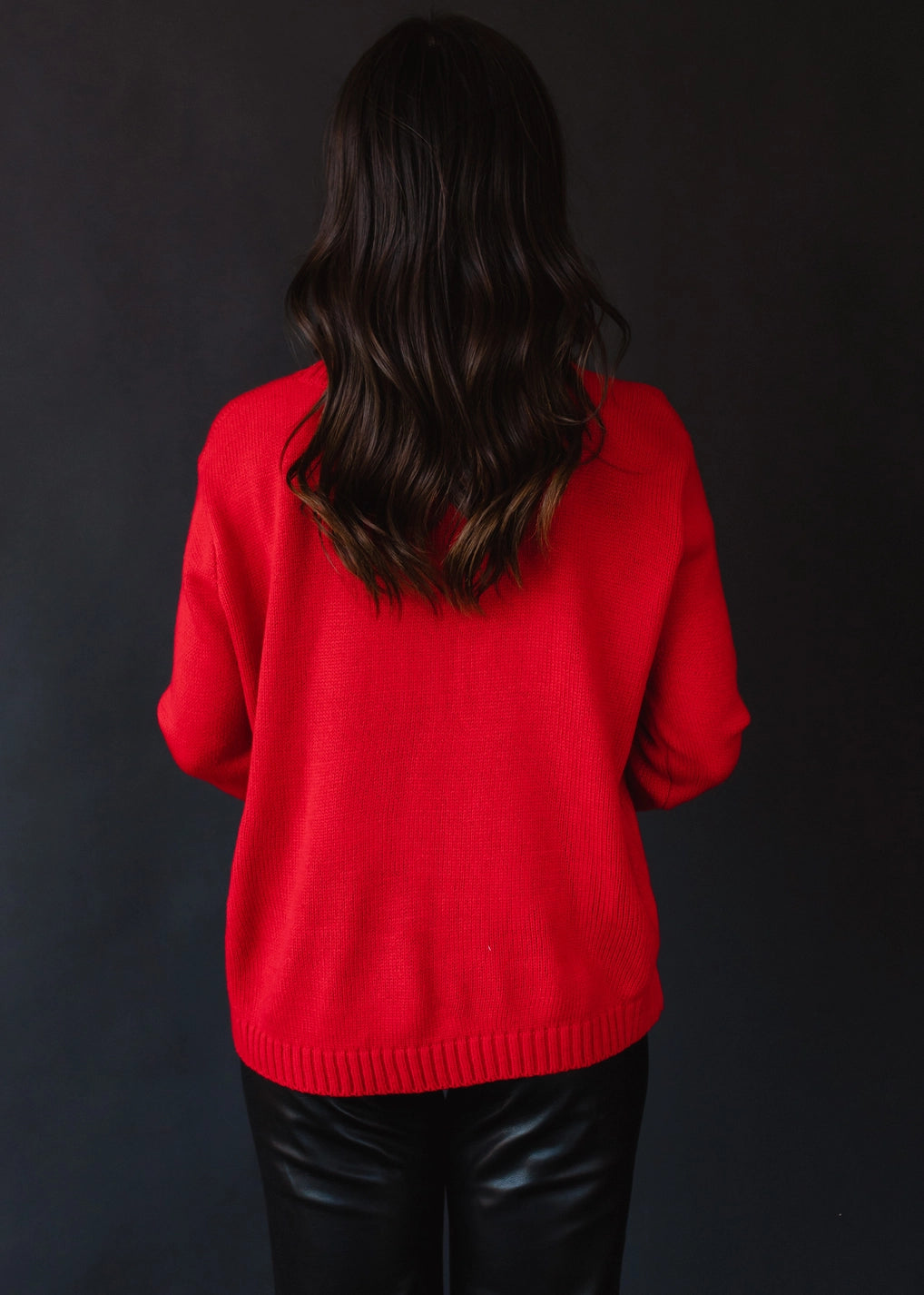 RED MERRY SWEATER