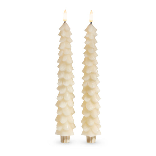 IVORY TREE TAPER CANDLE