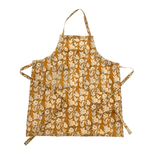 MARIGOLD BLOCK PRINT APRON