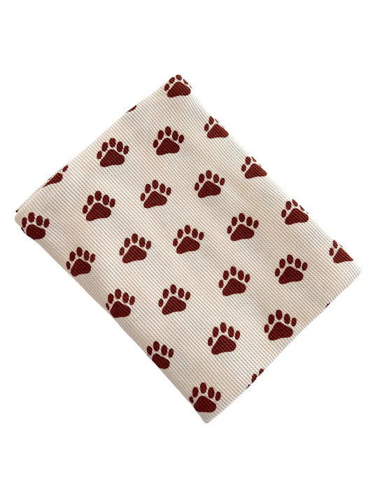 PAW WAFFLE SWADDLE BLANKET