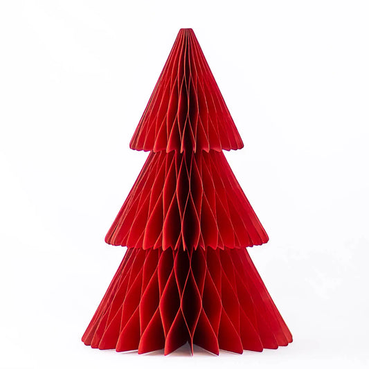 PAPER TREE DARK RED 15"