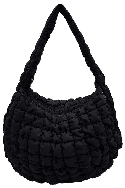 BLACK QUILTED BAG