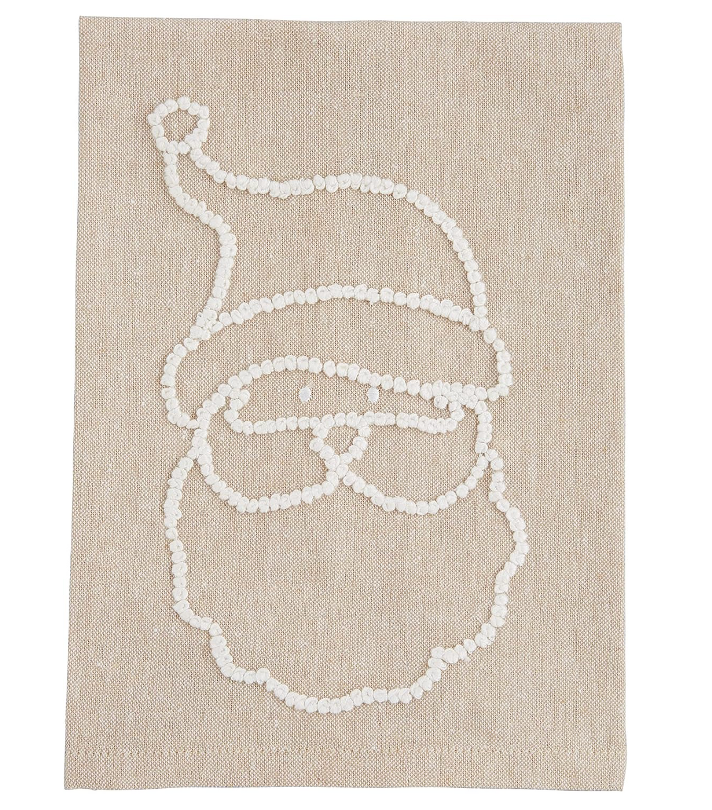 SANTA WHITE KNOTTED TOWEL