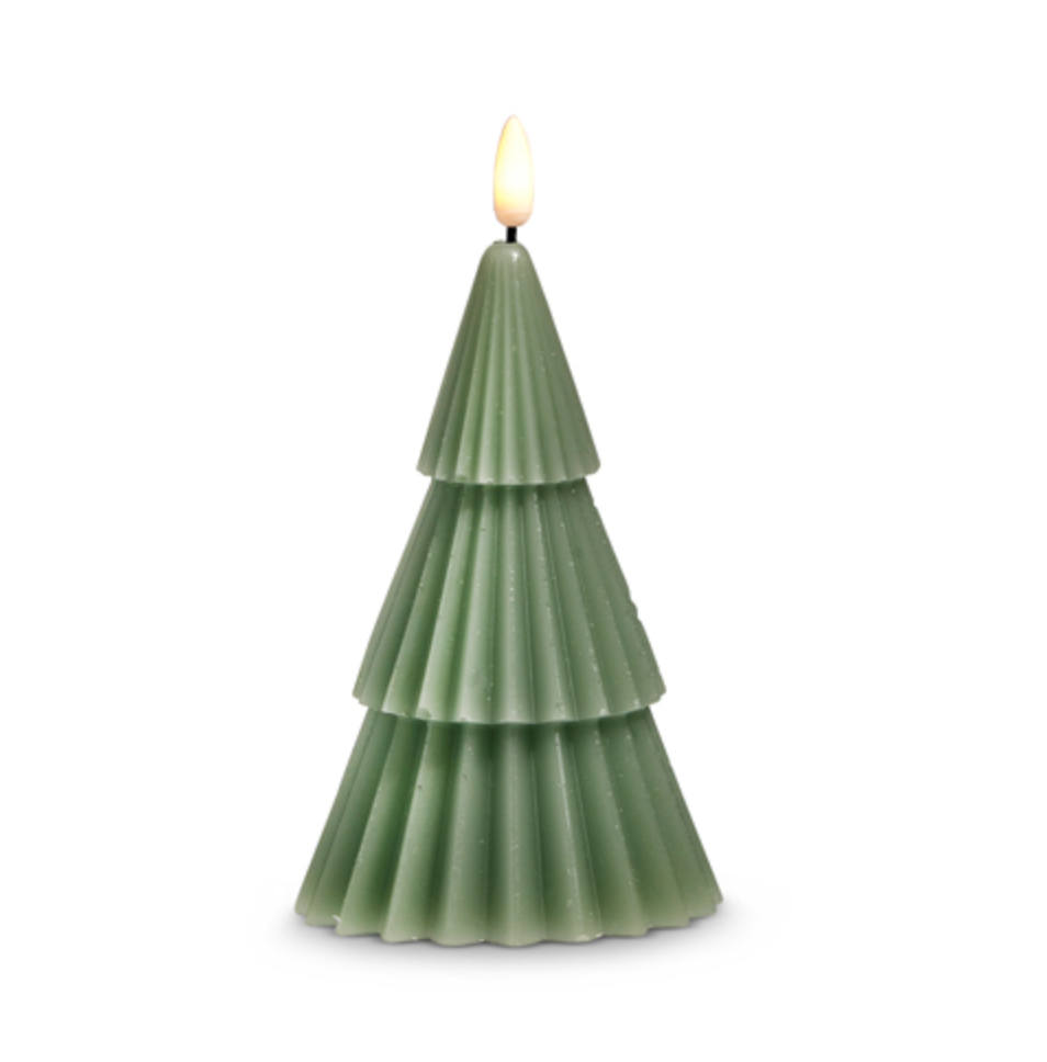 6" GREEN TREE CANDLE