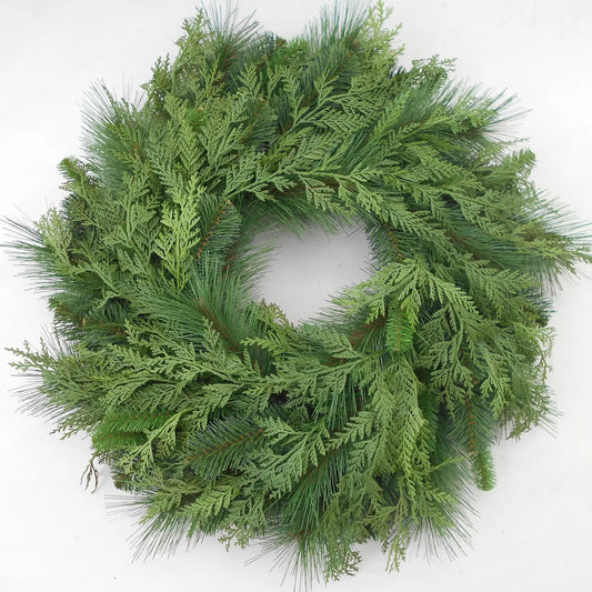 24" PINE CEDAR WREATH