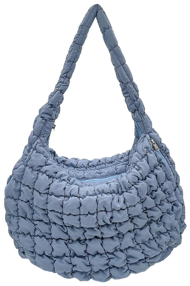 BLUE QUILTED BAG