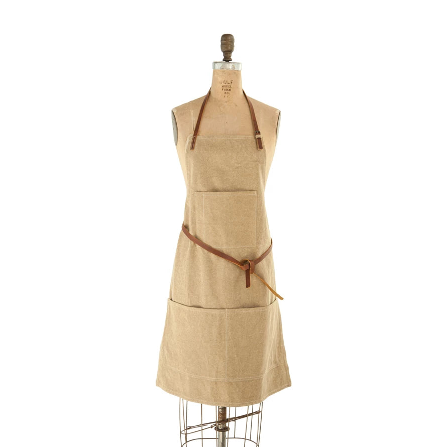 COTTON CANVAS APRON