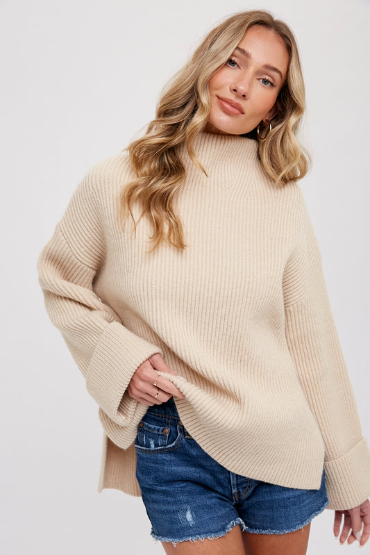 FUNNEL NECK PULLOVER