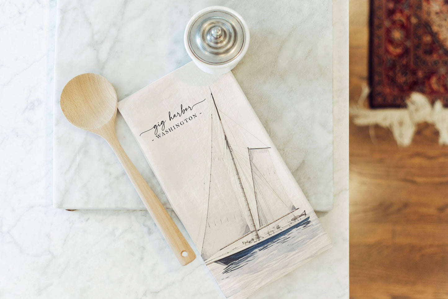 Westport Sailboat Tea Towel