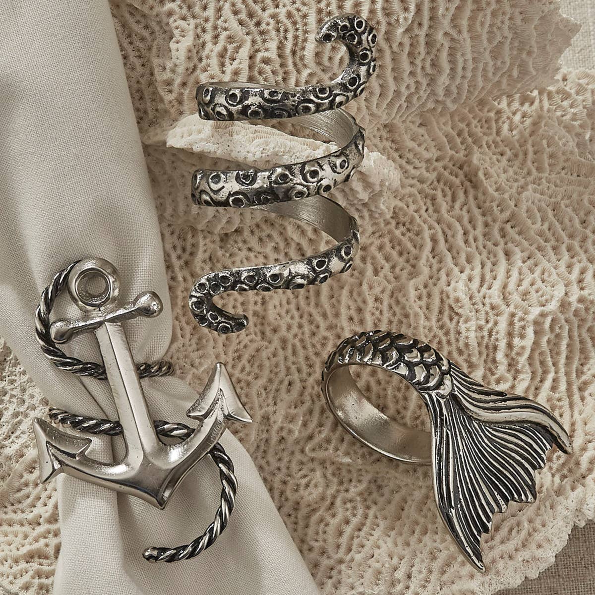 Anchor & Rope Napkin Ring