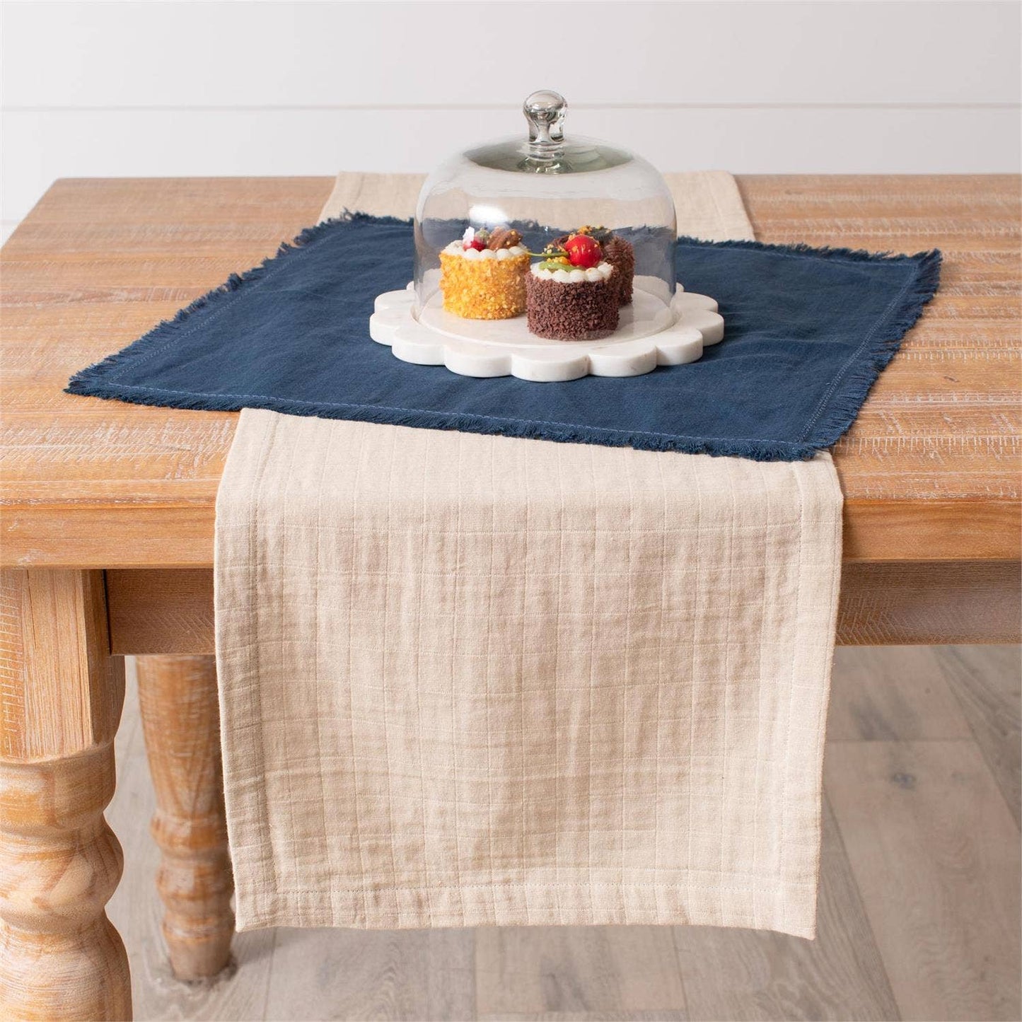 Tan Double Weave Table Runner