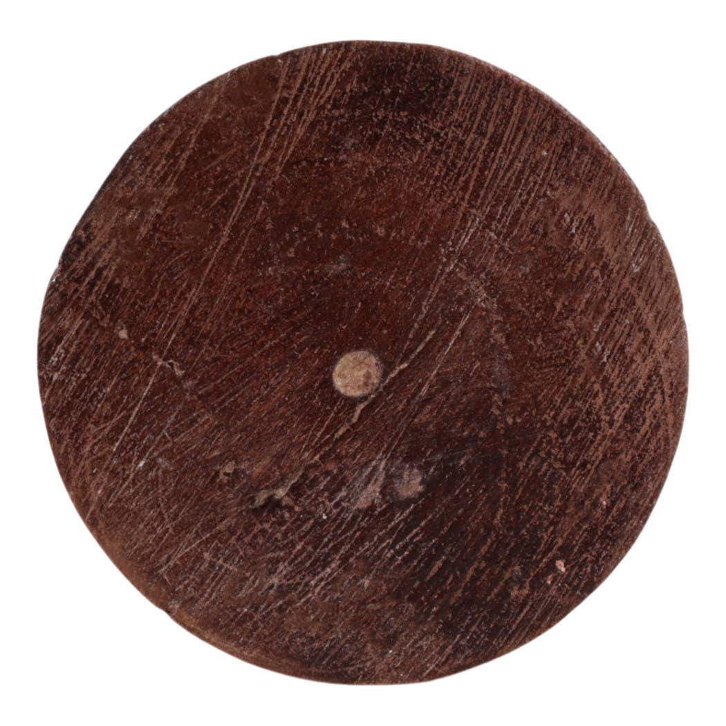 Candle Holder - Brown Mango Wood Modern Totem Taper, 10 in.