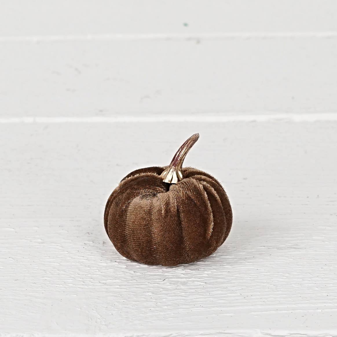 31342 -2in pumpkins w.golden stem-Brown