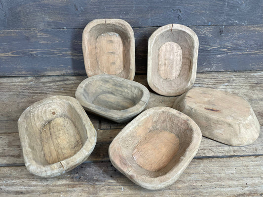 Mini Wood Dough Bowl -unfinished