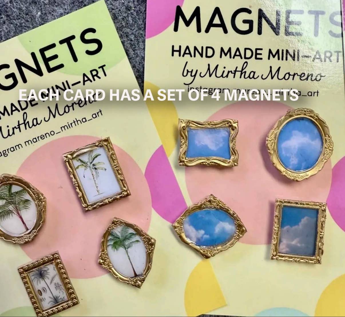 Bird Magnets (Set of 4 each) Bird theme