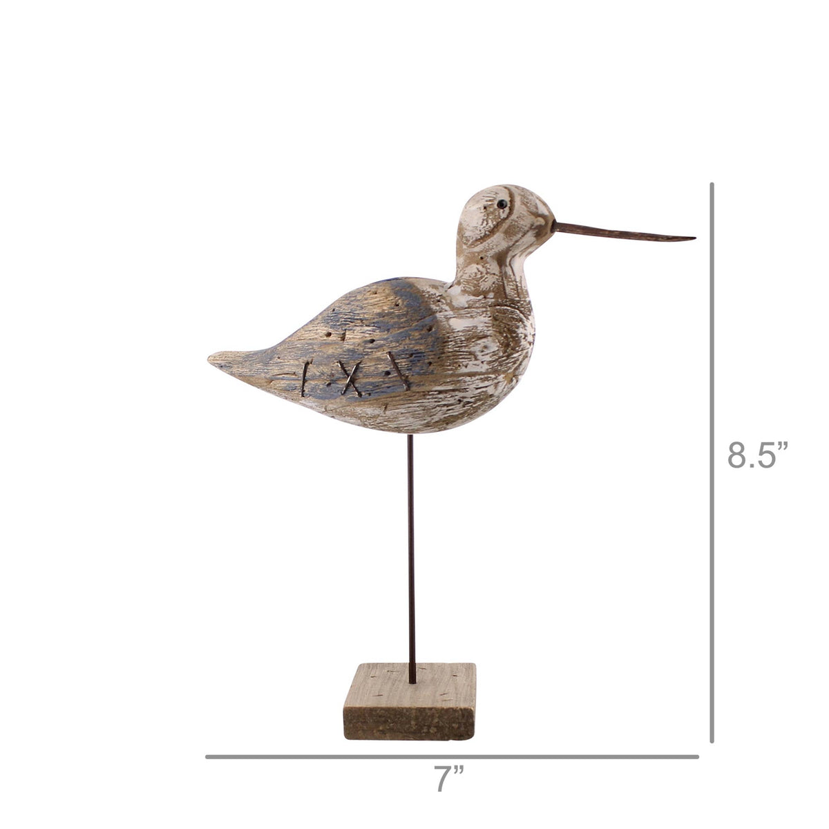 Kelso Wood Seagull - Sandpiper - Navy & Natural Wood
