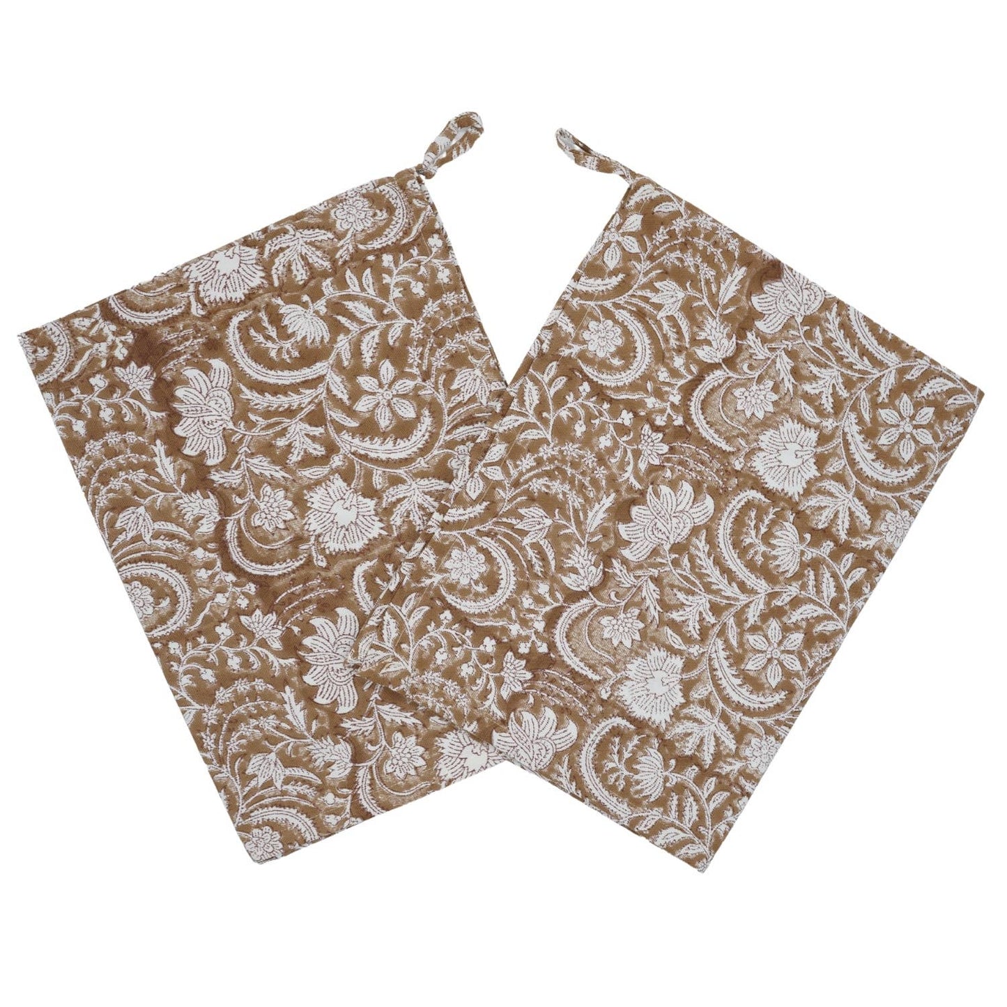 Indian Block Print Table Set of 4 Napkin -Mandakni