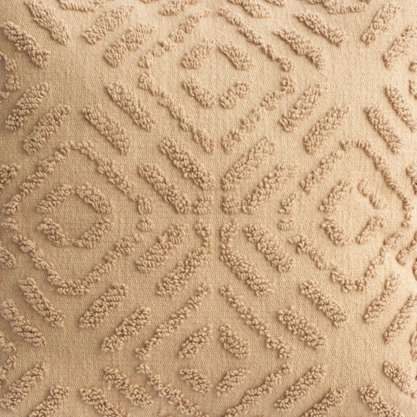 Beige Maze Tufted Pillow  – Textured, Decorative