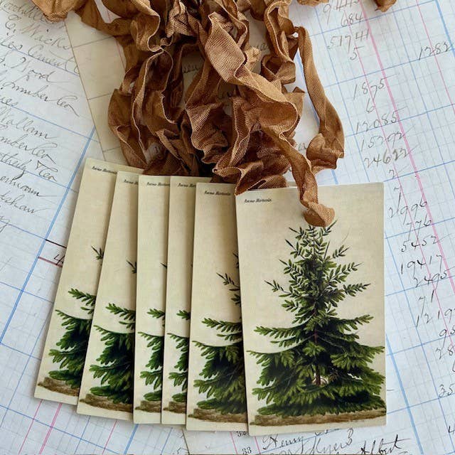 Beautiful Gift Tags, Hang Tags - Pine Tree pkg/3
