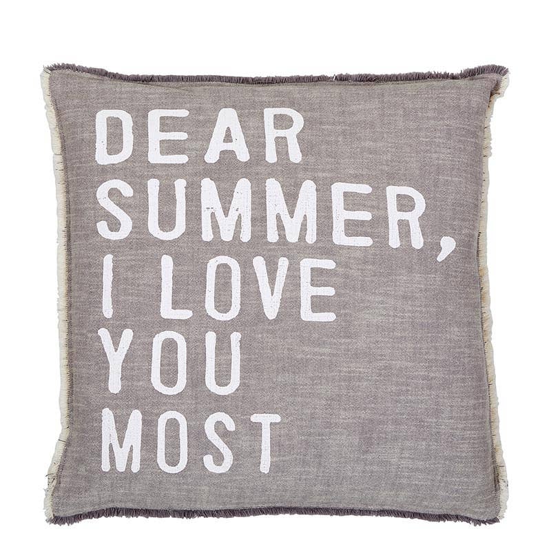 Face to Face Euro Pillow - Dear Summer I love You Most