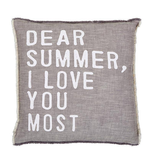 Face to Face Euro Pillow - Dear Summer I love You Most