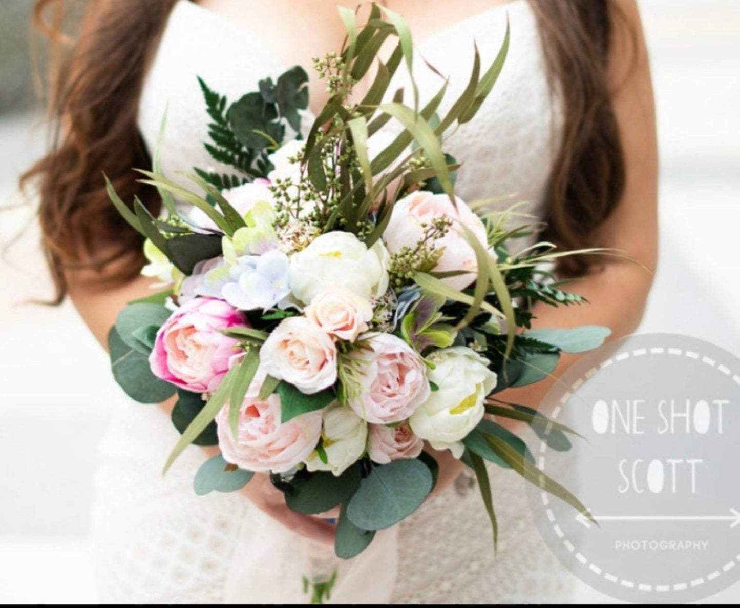 14"-Small Soft Touch Artificial Eucalyptus Stems