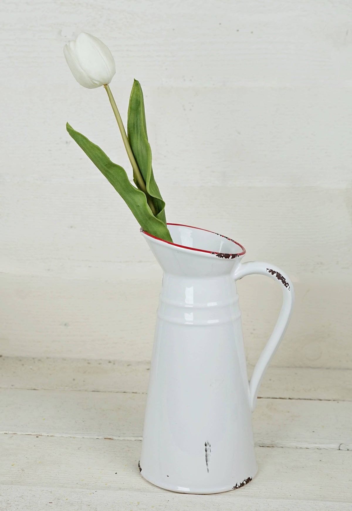 20in real touch white Tulip Stem