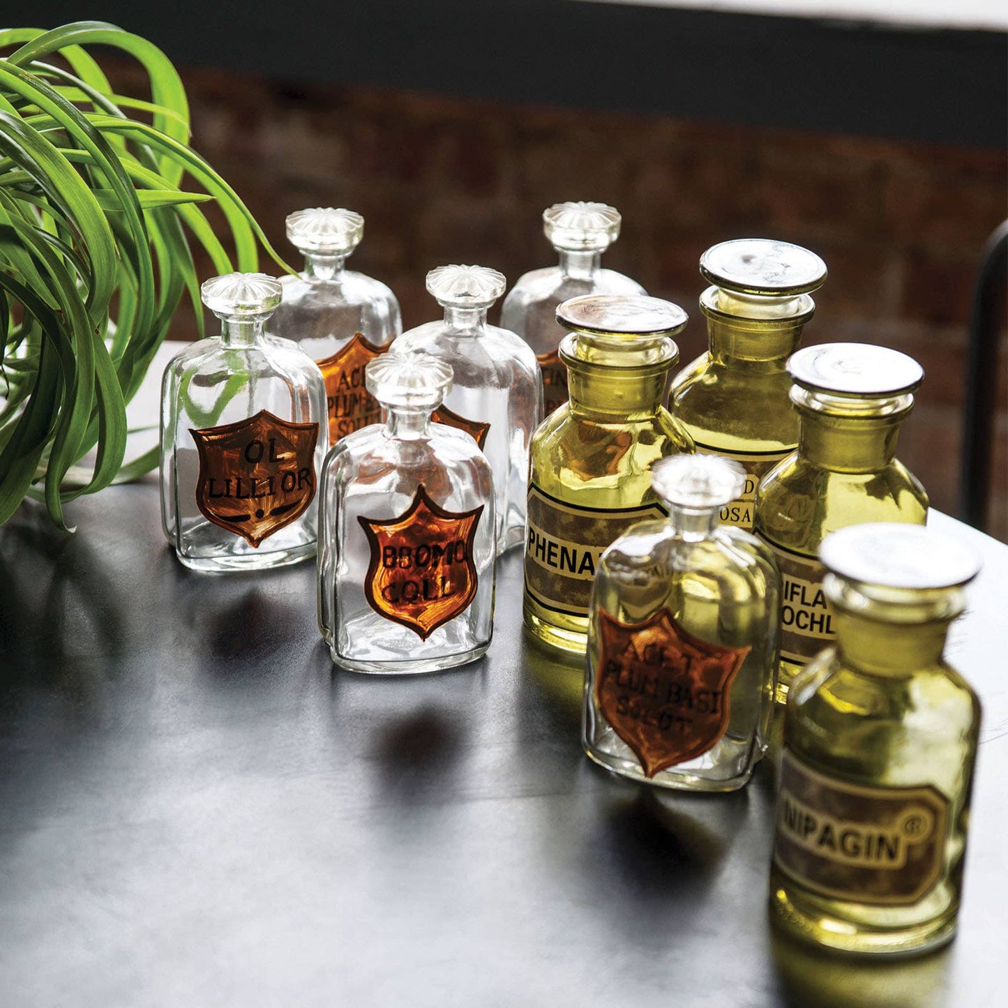 Green Apothecary Bottle