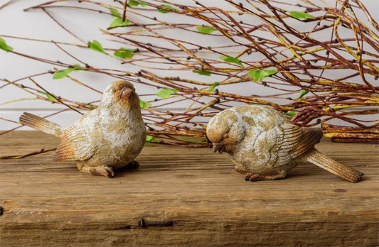Birds - Natural Weathered Finish (Pk/04 Ast)