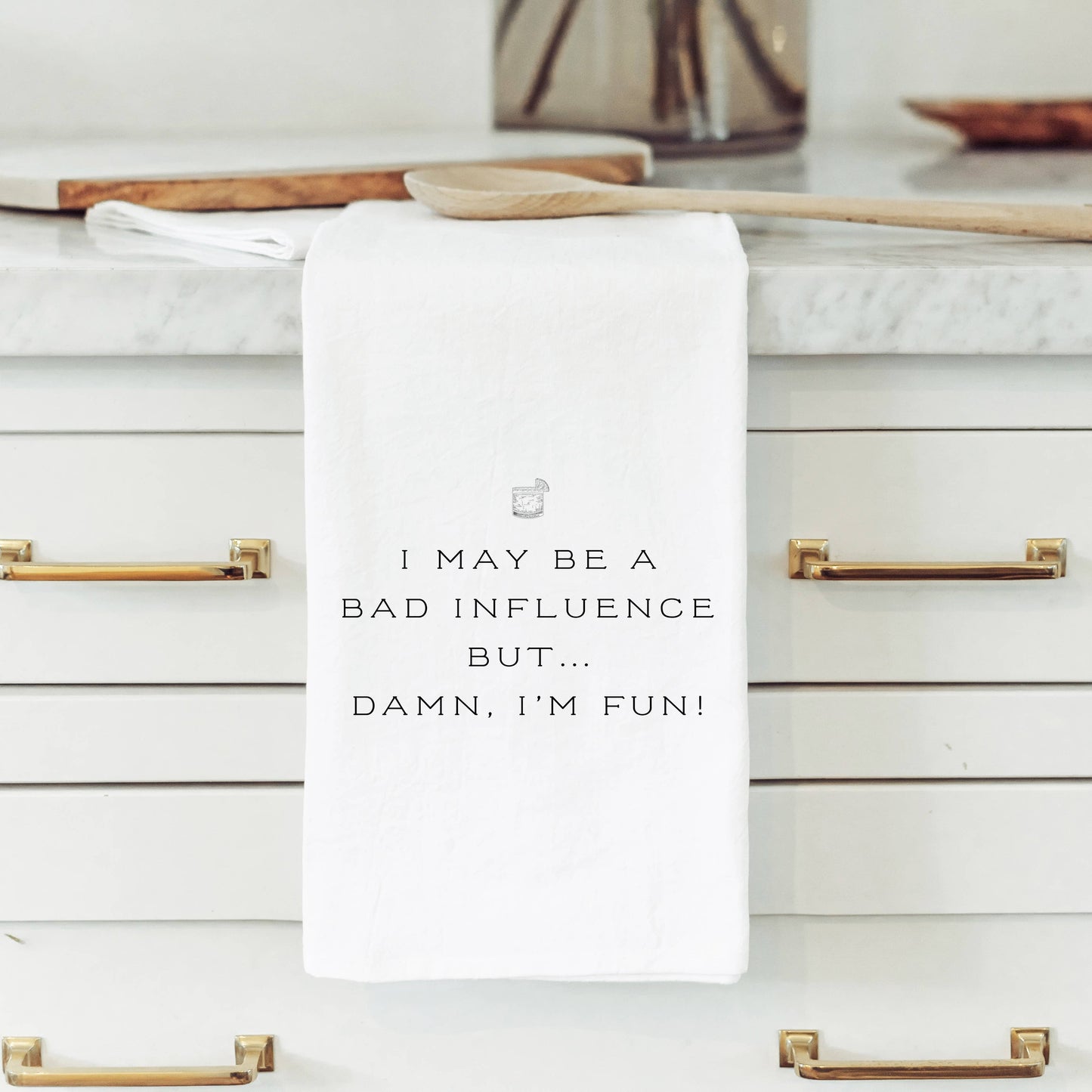 Damn I'm Fun Tea Towel