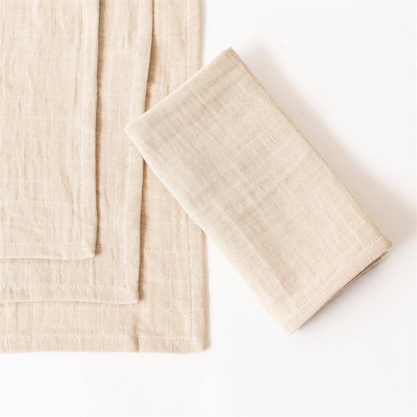 Tan Double Weave Napkins SET OF 4