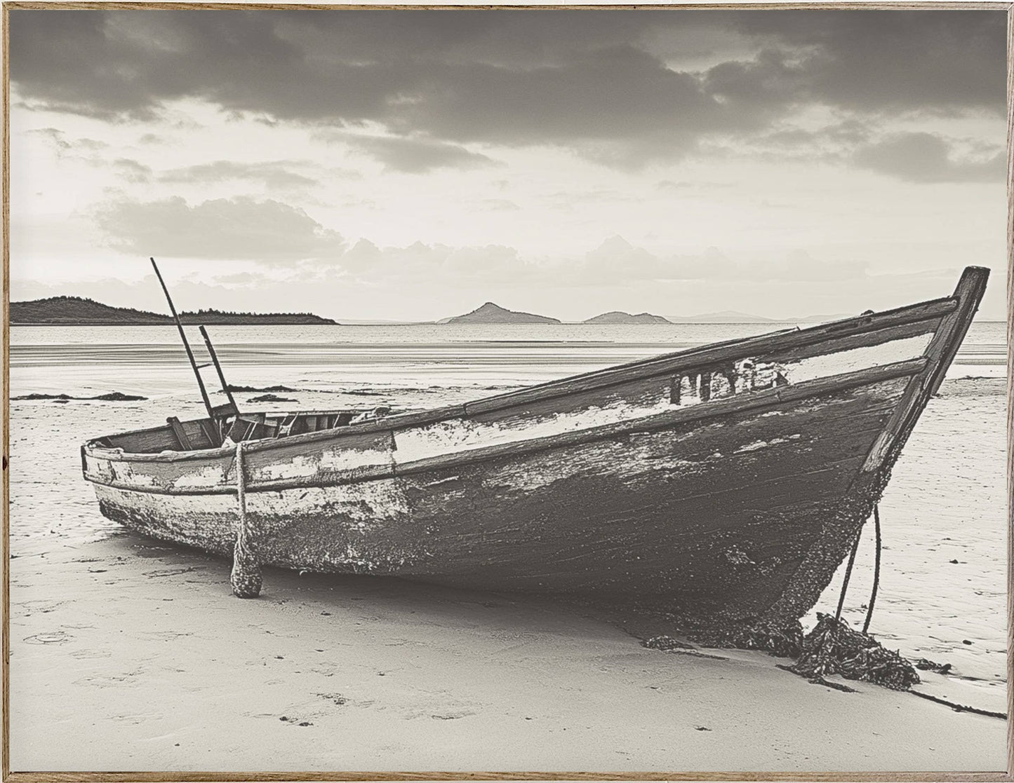 34x44 Hairline - Old Rowboat