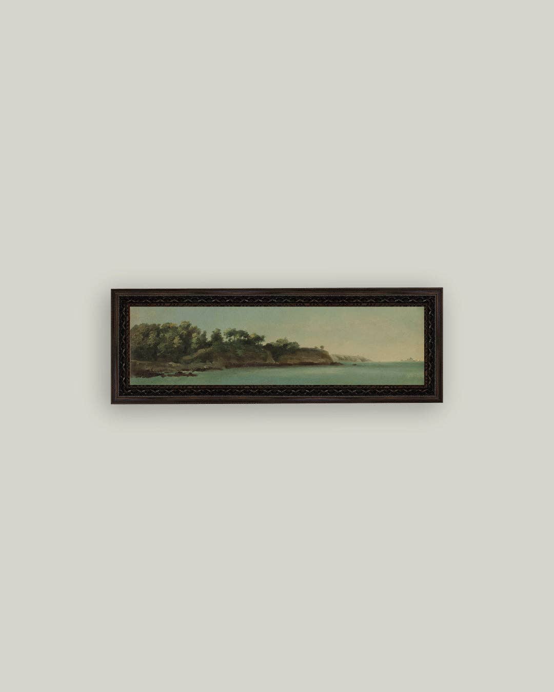 The Banks of Rance, Brittany Framed Antique Art