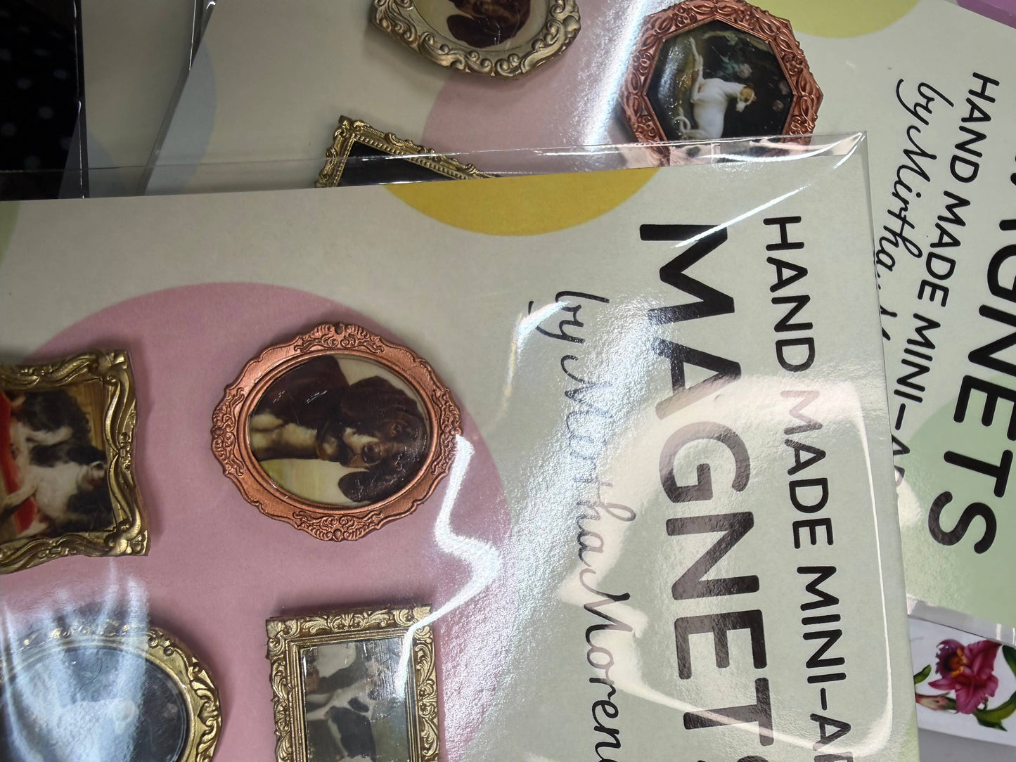 Handmade Magnets Antique dog canine images (Set of 4 each)