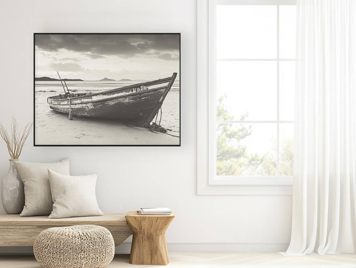 34x44 Hairline - Old Rowboat