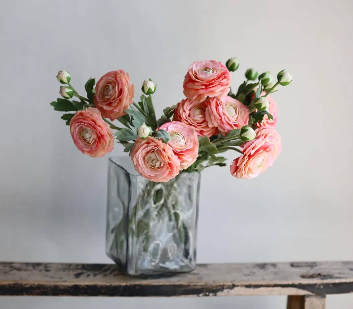 18"-Ultra Realistic Artificial Real Touch Ranunculus